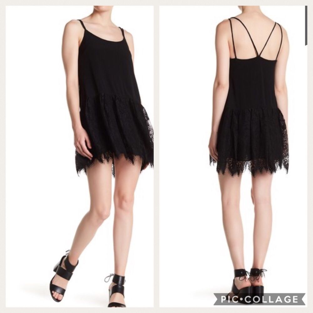 Lovers + Friends Scoopneck Lace Mini Dress Sz S